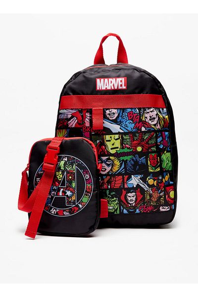 Marvel Heros Marvel Avengers Print Backpack and Pouch Set