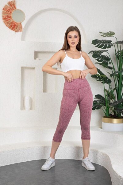 OXVİN Strict Lock Seamless Lycra High Waist Corseted Sports Capri Yoga Tights