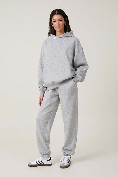 OXVİN Φούτερ Unisex Oversize με κουκούλα με 3 κλωστές