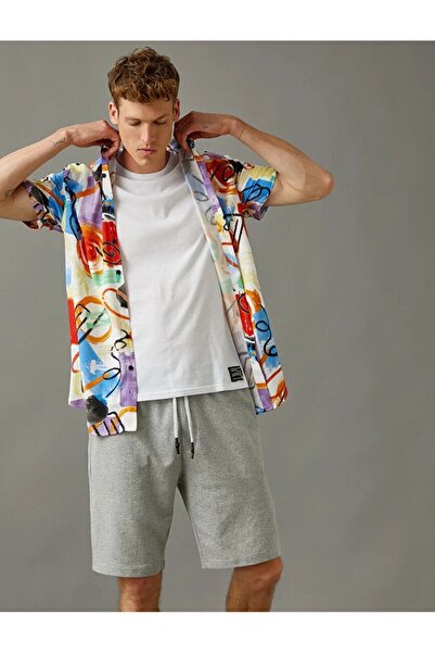 OXVİN Сірі оверсайз-бермуди Relax Shift в стилі унісекс з талією на шнурках