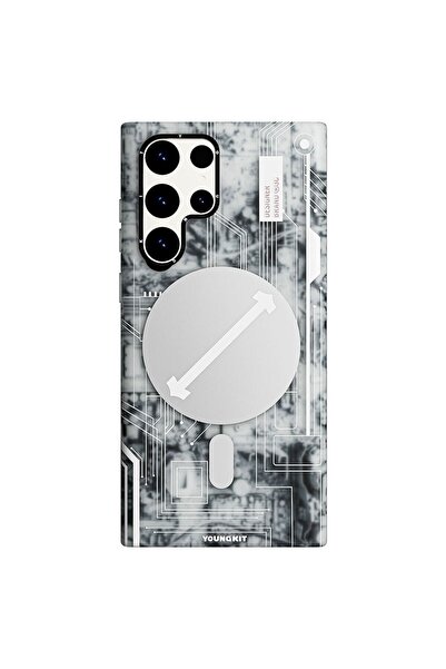 Youngkit Galaxy S23 Ultra Uyumlu Kılıf Magsafe Şarj Özellikli YoungKit Technology Serisi Kapak