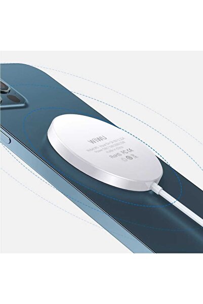 WIWU Magsafe Şarj Aygıtı Kablosuz Magnetik Hızlı Şarj Cihazı 15w Qi Wireless ...