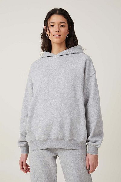 OXVİN Φούτερ Unisex Oversize με κουκούλα με 3 κλωστές
