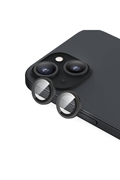 Benks iPhone 15 Uyumlu Benks King Kong Corning Kamera Lens Koruyucu Siyah