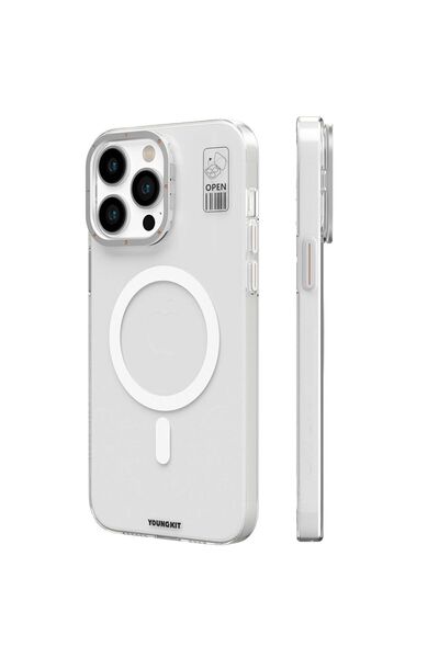 Youngkit iPhone 14 Pro Uyumlu Kılıf Magsafe Şarj Özellikli Standlı YoungKit Hermit Bracket Serisi Kapak