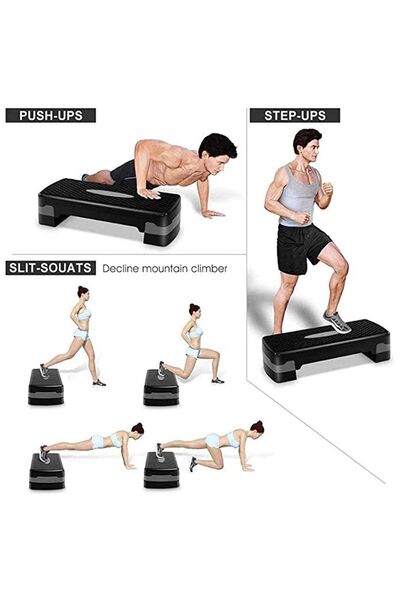 Ultio Spor Son Kalite Step Tahtası 2 Kademeli Ayarlanabilir Ve Tüm Egzersizlere Uygun