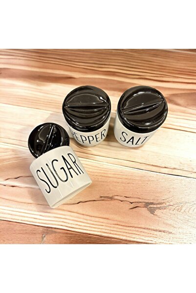 KRD Home PASHAM AVM KRD Home - 3-Piece Black Spice Set