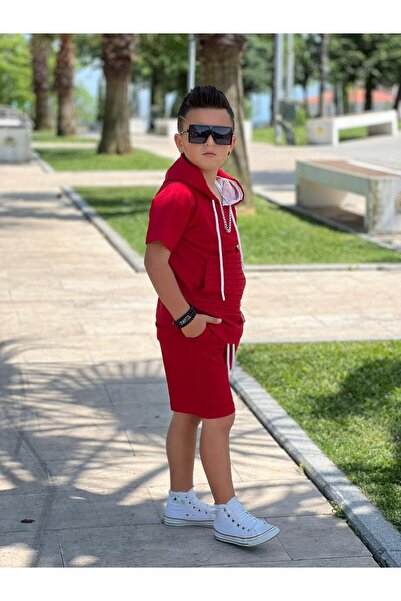 ixoskids club Boy's Summer Ribbed Shorts Set - Minah-07120013