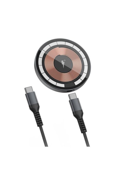 WIWU Wireless Kablosuz Şarj Wiwu M17 Magnetik Intelligent Transparan 15W Android iOS Destekli