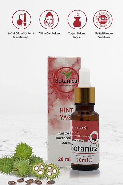 botanica Hair Care Set with Castor and Almond Oil - 20 ml