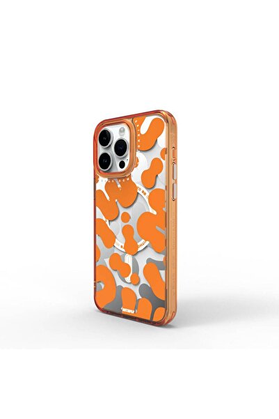 WIWU iPhone 15 Pro Max Kılıf Magsafe Şarj Özellikli Boya Desenli Wiwu Fluores...