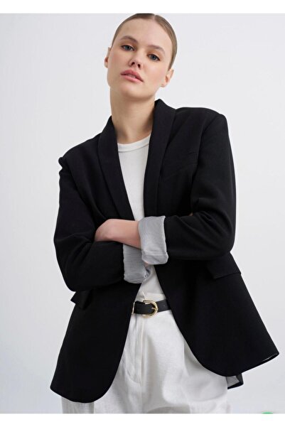 gül sezgin butik Jachetă FAST PERY pentru femei, căptușită, de culoare neagră