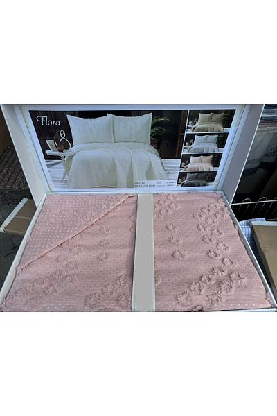 TUTUYA TEXTIL 3 Piece Bearded Bedspread - Dowry Daily Use