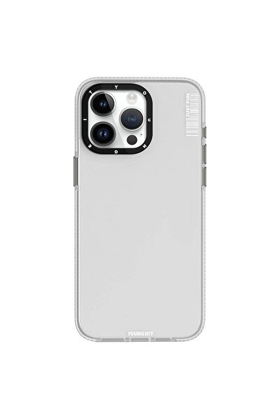 Youngkit iPhone 15 Pro Max Kılıf Pürüzsüz Düz Arka Yüzey YoungKit Crystal Col...