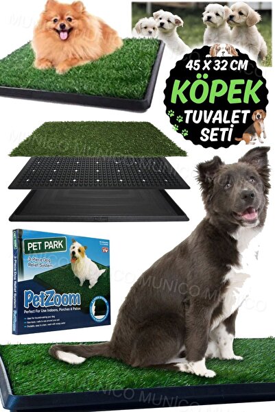 Munico Dayanıklı ve Pratik: Köpekler İçin Orta Boy Çim Eğitim Seti İç ve Dış Mekan Kullanımı 45x32 cm