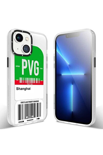 Youngkit Iphone 13 Kılıf Baskılı Desenli Any Time Trip Serisi Kapak