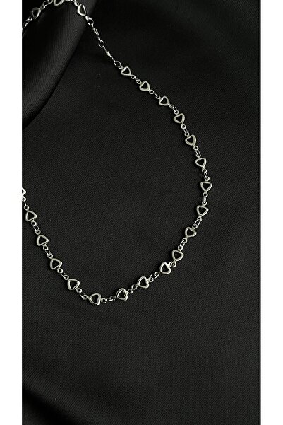ROYKA Steel Silver Color Heart Necklace