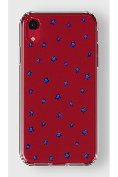 moonset XR Uyumlu Minik Yıldızlar Tasarımlı Baskılı Şeffaf Telefon Kılıfı