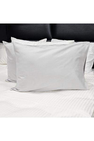 CzyLife Light Gray Solid Color 100% Cotton 2-Piece Pillow Case 50x70