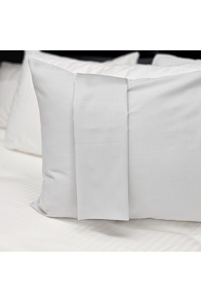 CzyLife Light Gray Solid Color 100% Cotton 2-Piece Pillow Case 50x70