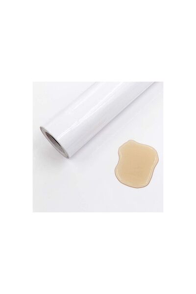 dakik reklam Yapışkanlı Folyo Parlak Beyaz Mutfak Dolap Tezgah Tezgah Arası K...