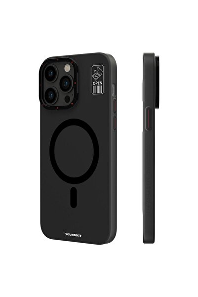 Youngkit iPhone 14 Pro Uyumlu Kılıf Magsafe Şarj Özellikli Standlı YoungKit Hermit Bracket Serisi Kapak