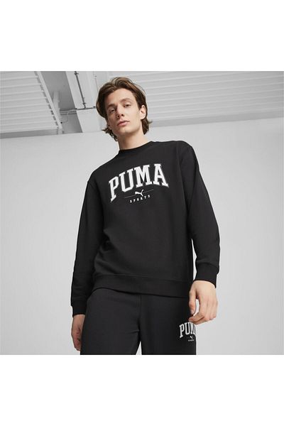 Puma Мъжки черен суитшърт SQUAD Crew - 68179501