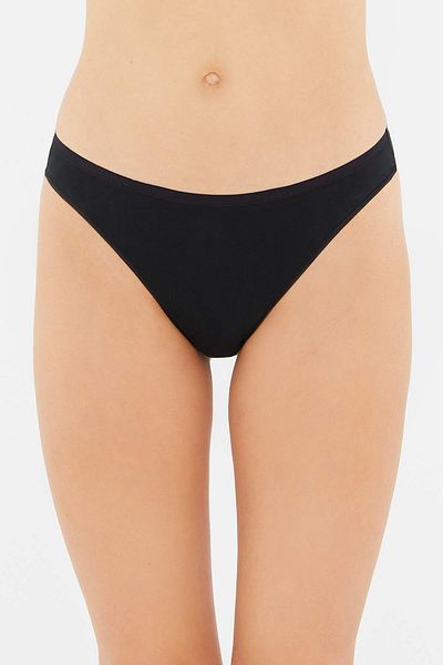 Dagi Schwarzer Tanga aus Single-Jersey
