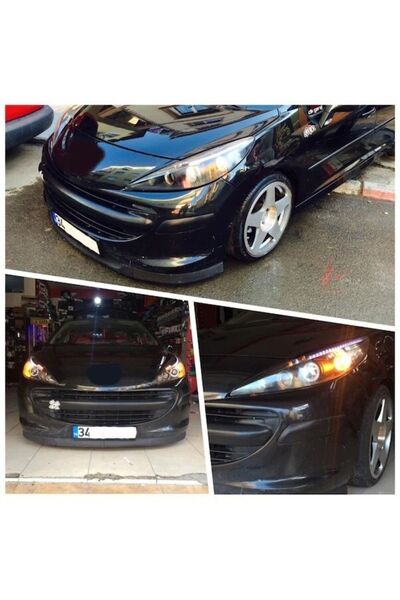 OTO H.İ.T. Peugeot 207 Uyumlu Astra H Lip 2 Parça Ön Tampon Eki 1. Sınıf Kali...