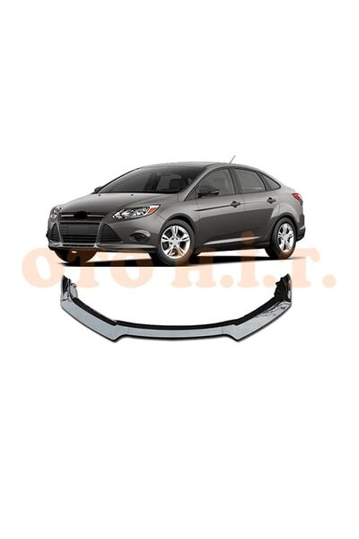 OTO H.İ.T. Ford Focus 3 Uyumlu Esnek Ayarlanabilir 3 Parça Kanatlı Piano Blac...