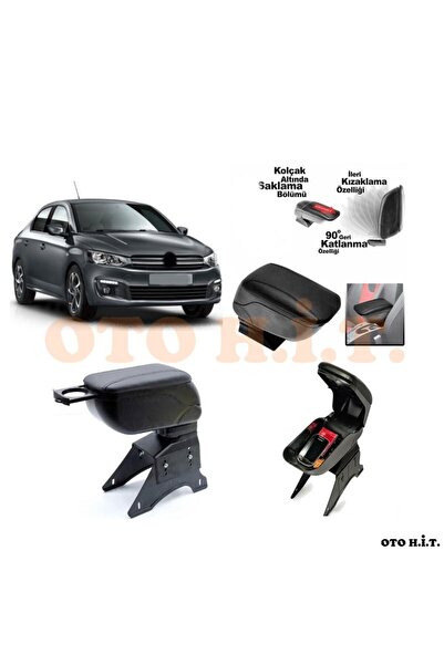 OTO H.İ.T. Citroen C Elysee Makyajlı Uyumlu Kol Dayama Ve Kolçak Sürgülü Bard...