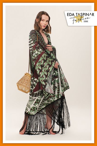 Eda Taşpınar Meat Iconic Design Babylon Tasseled Kaftan