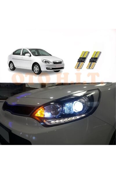 OTO H.İ.T. Hyundai Accent Era Uyumlu Park Ampulü Beyaz Led Aydınlatma Ampulü ...