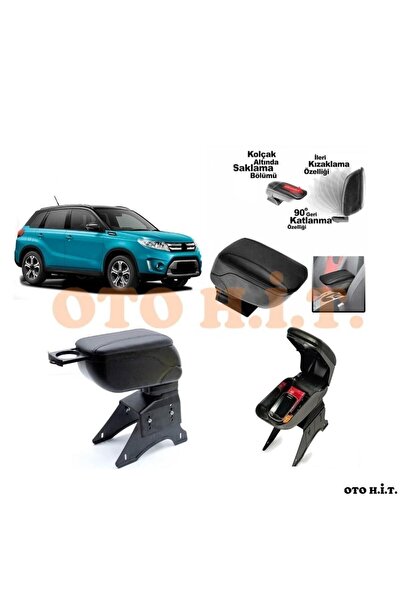 OTO H.İ.T. Suzuki Vitara Uyumlu Kol Dayama Ve Kolçak Sürgülü Bardaklıklı Ayar...