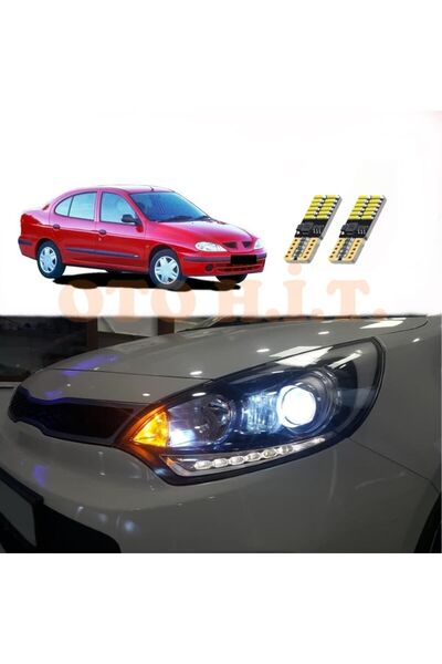 OTO H.İ.T. Renault Megane 1 Uyumlu Park Ampulü Beyaz Led Aydınlatma Ampulü Ca...