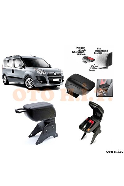 OTO H.İ.T. Fiat Doblo D3 Uyumlu Kol Dayama Ve Kolçak Sürgülü Bardaklıklı Ayar...