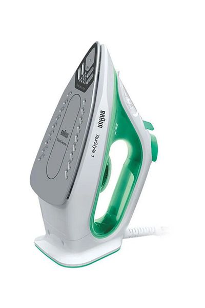Braun TexStyle1 Steam Iron heatup in 35sec, SuperCeramic Precision Tip,  ECO Mode, Anti Drip -SI1040