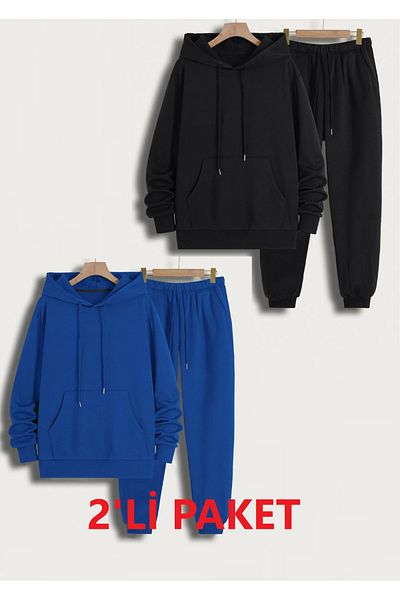 DAXİS Sportwear Company 2-Piece Unisex Hooded Tracksuit Set - Daxis Sportwear Company