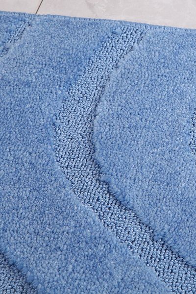 Confetti Symphony Blue Bath Rug - 60x100 Cm