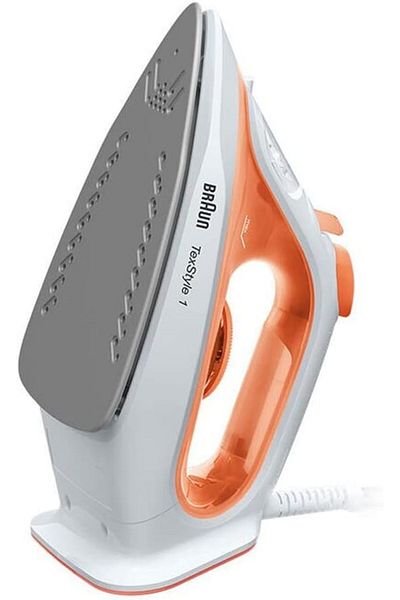 Braun TexStyle 1 Steam Iron Non-Stick soleplate, Precision Tip, 50%Energy Saving, Auto off - SI1009