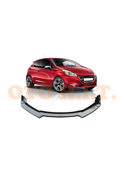 OTO H.İ.T. Peugeot 208 Uyumlu Esnek Ayarlanabilir 3 Parça Kanatlı Piano Black...