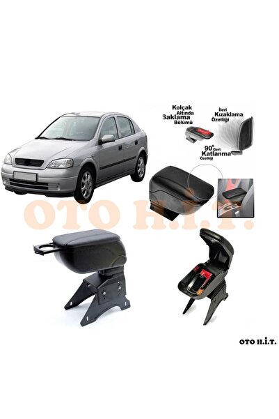 OTO H.İ.T. Opel Astra G Uyumlu Kol Dayama Ve Kolçak Sürgülü Bardaklıklı Ayarl...