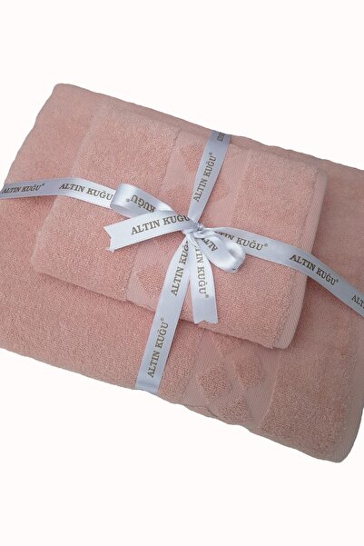 Özdilek Diamond Bath Towel Set - 90x150 cm and 50x90 cm Babyhood