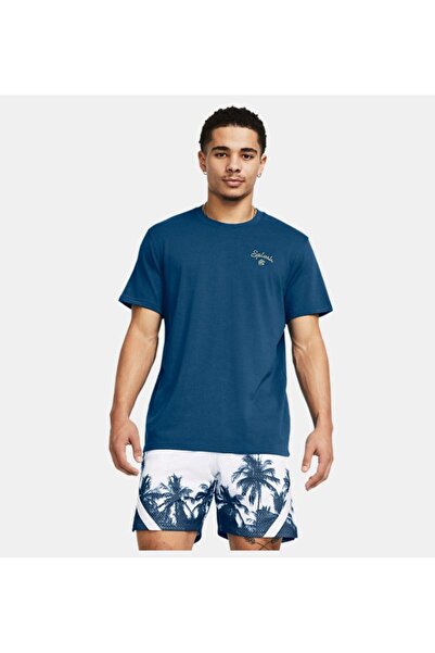 Under Armour Erkek Curry İşlemeli Splash Tişört 1383379-426