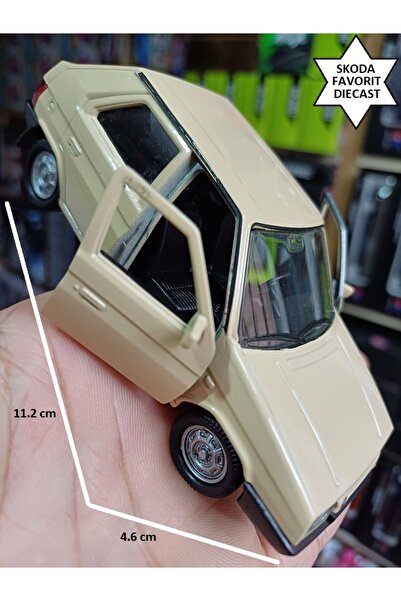 OYUNCAKSAHİLİ SKODA FAVORİT DİECAST KOLEKSİYON METAL FAVORIT ARABA KAPI AÇILI...