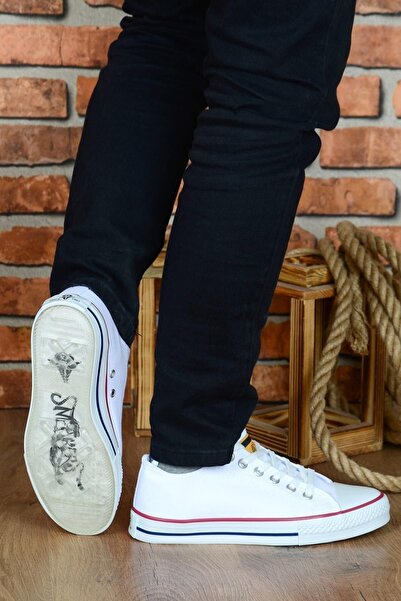 M.P. Mp 221-1842mr White Linen Men's Canvas Sneakers