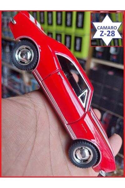 OYUNCAKSAHİLİ Chevrolet Camaro Z28 Klasik Metal Araba 1967 Kapı Açılır Diecast Kırmızı