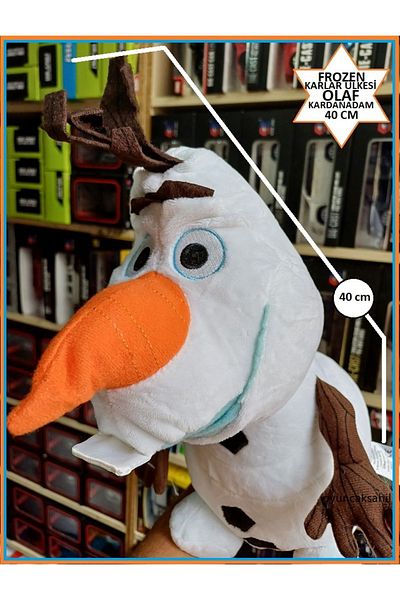 OYUNCAKSAHİLİ Olaf Snowman 40cm with Plush Hair Included Frozen Frozen Toy Large Fabric