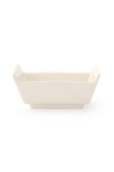 ultraform White Porcelain Wagon Serving Cut - 11x7 cm