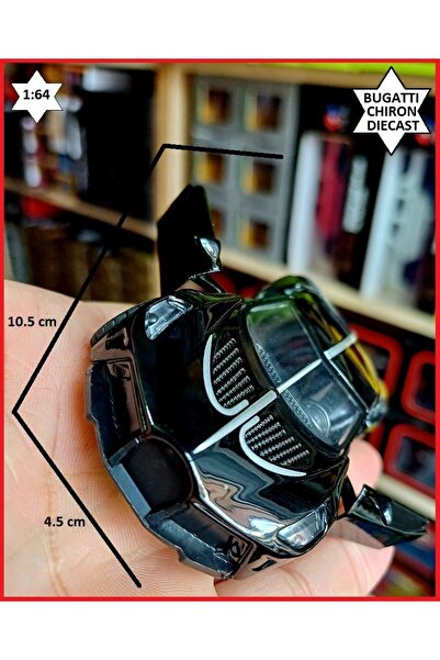 OYUNCAKSAHİLİ Bugatti Chiron Tarzı Diecast 1,64 Ölçek Mini Koleksiyon Metal Araba Kapıları Açılır